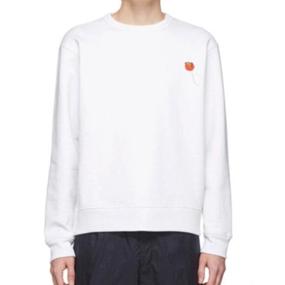 Acne Peach Patch Sweatshirt Optic White (cir. 2020) - Picture 1 of 2